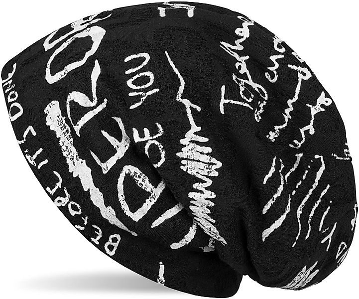 styleBREAKER Beanie Beanie mit Schrift im günstig online kaufen