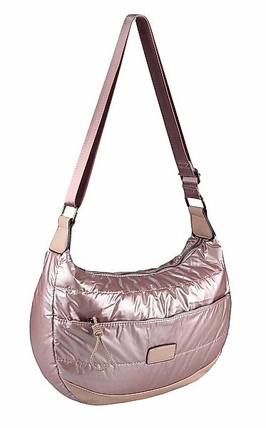 ITALYSHOP24 Schultertasche Damen Halbmond Tasche Cross Over Nylon Shopper B günstig online kaufen