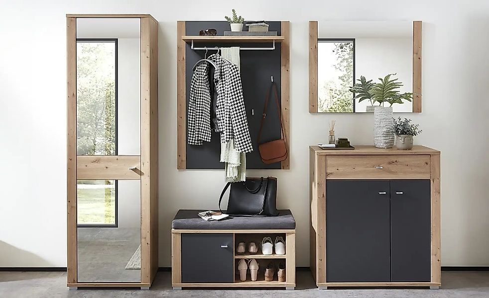 Garderobenbank  Padenghe ¦ holzfarben ¦ Maße (cm): B: 86 H: 48 T: 38.0 Bänk günstig online kaufen