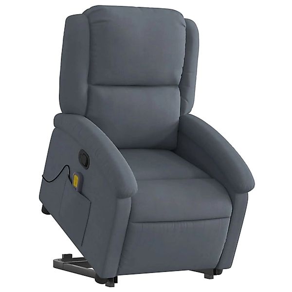 vidaXL Sessel Massagesessel mit Aufstehhilfe Dunkelgrau günstig online kaufen