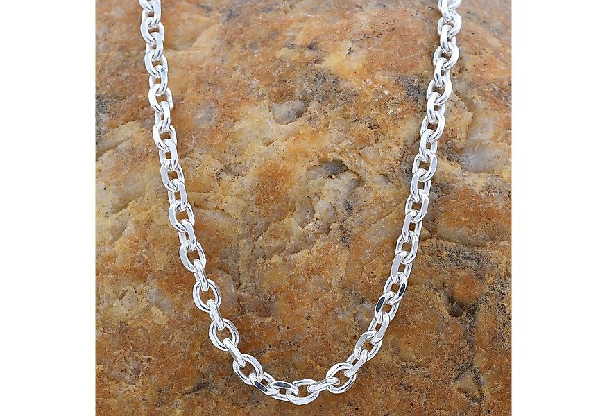 HOPLO Silberkette Ankerkette diamantiert Länge 50cm - Breite 3,0mm - 925 Si günstig online kaufen