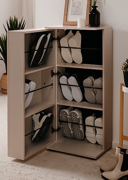 Furn.Design Schuhschrank Logu (Kommode in Samt, günstig online kaufen