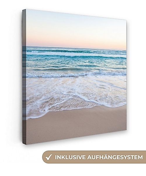 OneMillionCanvasses® Leinwandbild Strand - Meer - Pastell, Fotodruck (1 St) günstig online kaufen