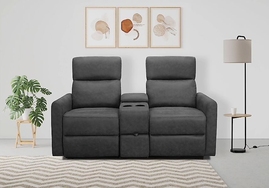 Home affaire 2-Sitzer "Daoulas, 2er-Kinosofa, TV-Sessel, Multimedia-Sofa", günstig online kaufen