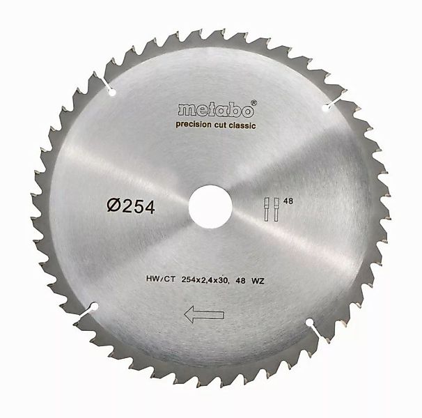 metabo Kreissägeblatt Kreissägeblatt HW/CT 254 günstig online kaufen