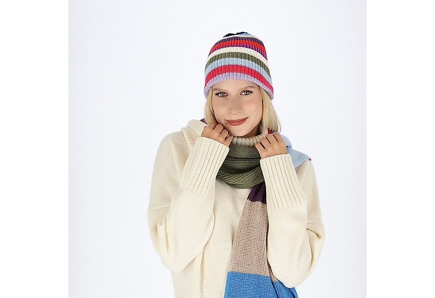 halsüberkopf Accessoires Strickmütze Ringel aus Bio-Baumwolle günstig online kaufen
