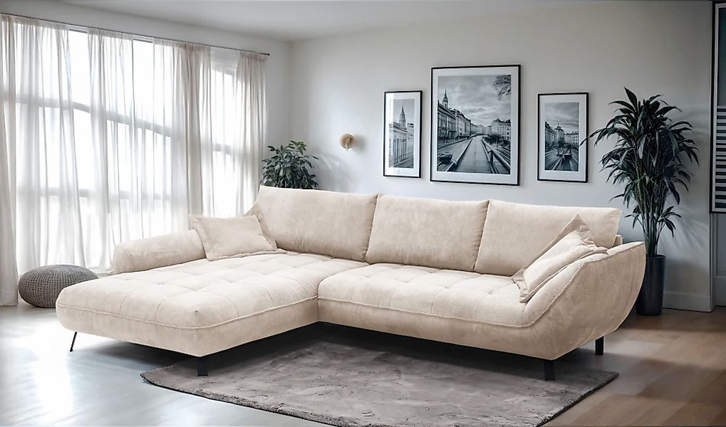 exxpo - sofa fashion Ecksofa "Biarritz modern und elegantes Mega Sofa mit t günstig online kaufen