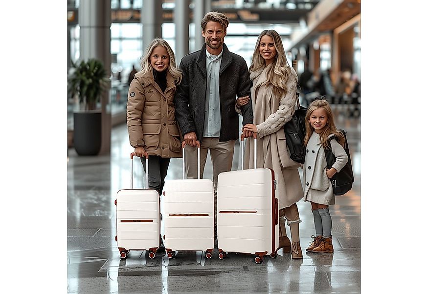 TAN.TOMI Handgepäckkoffer Reisekoffer Mittelgroß Koffer Trolleys Hartschale günstig online kaufen