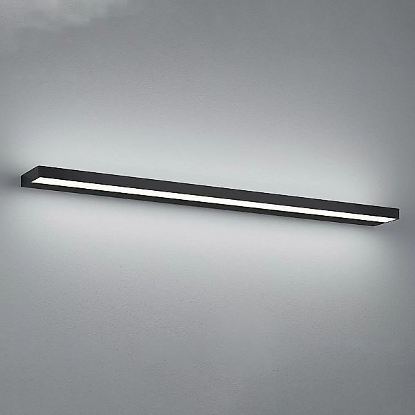 Helestra Slate LED-Wandleuchte, matt schwarz 90 cm günstig online kaufen