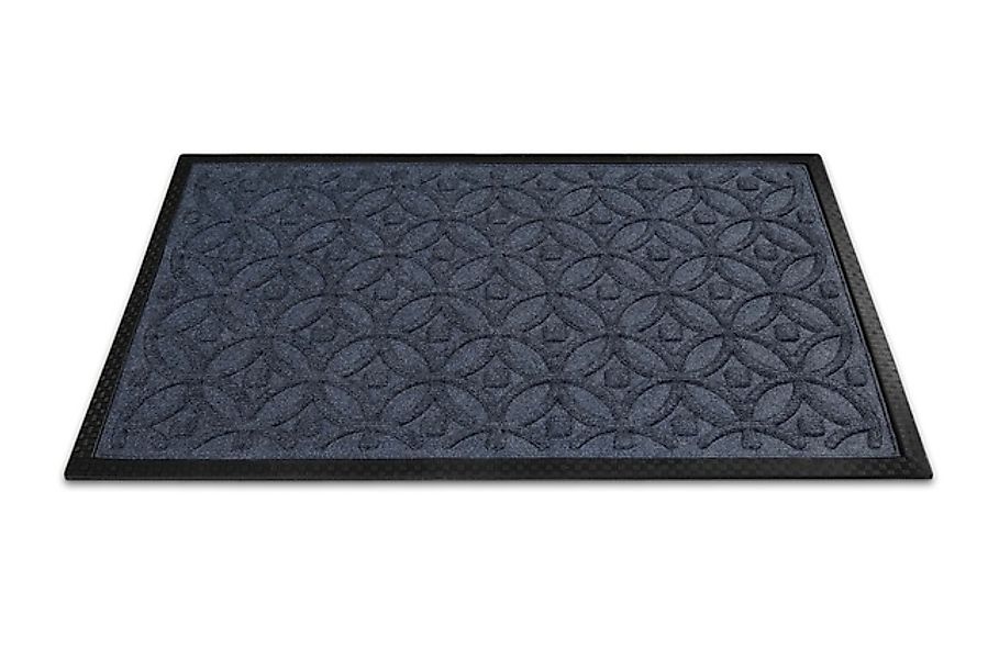 Wecon home Fußmatte »Midnight Mosaic«, rechteckig, 4 mm Höhe, pflegeleicht, günstig online kaufen