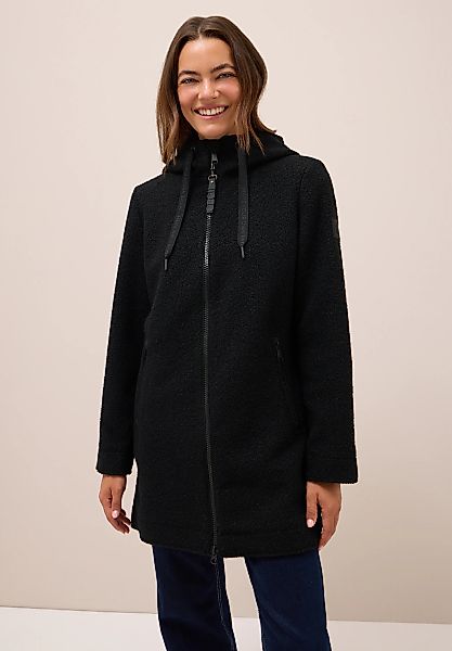 Cecil Fellimitatmantel, mit Kapuze mit Tunnelzugband günstig online kaufen