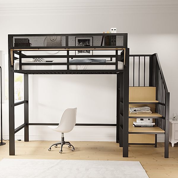 MODFU Hochbett Funktionsbett Kinderbett (90x200 cm günstig online kaufen