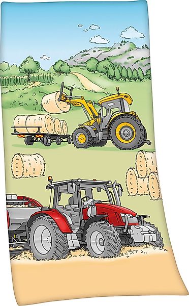 Herding Young Collection Badetuch Traktor, Velours günstig online kaufen