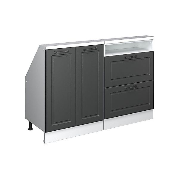 Vicco Unterschrank R-Line, Anthrazit Landhaus/Weiß, 120 günstig online kaufen