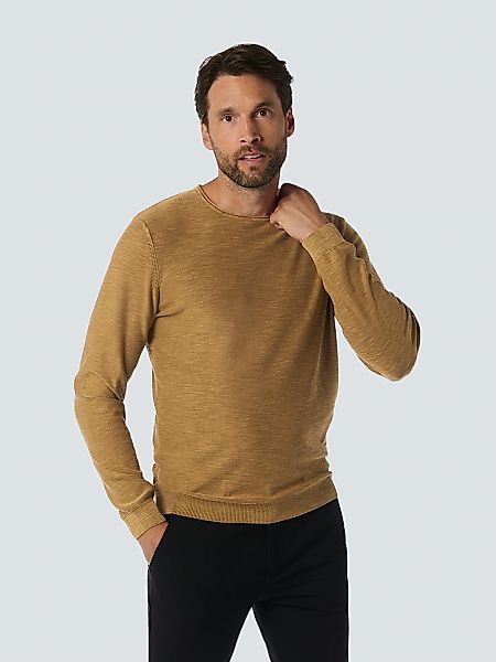 NO EXCESS Strickpullover - Longsleeve Herren - Langarmshirt meliert - dünne günstig online kaufen