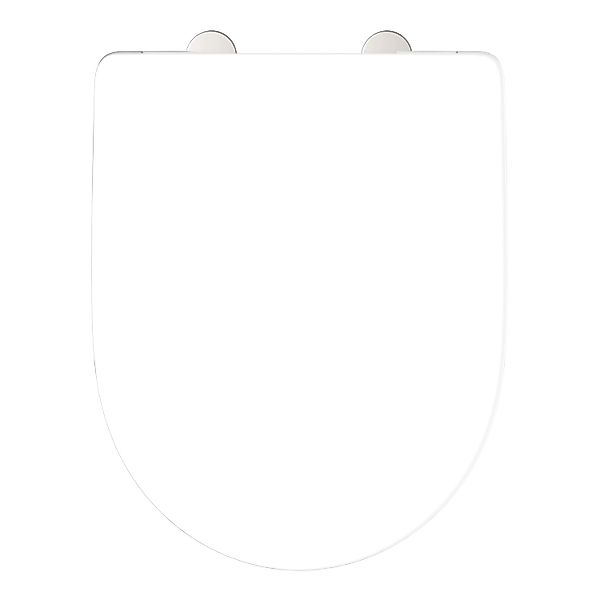 Schütte WC-Sitz D-Form Pro 7 Duroplast mit Absenkautomatik Weiß günstig online kaufen