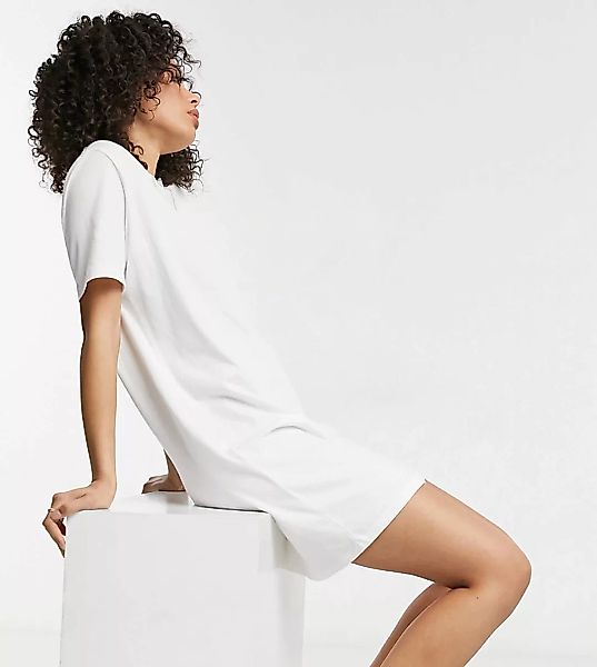 Only – T-Shirt-Kleid in Weiß günstig online kaufen
