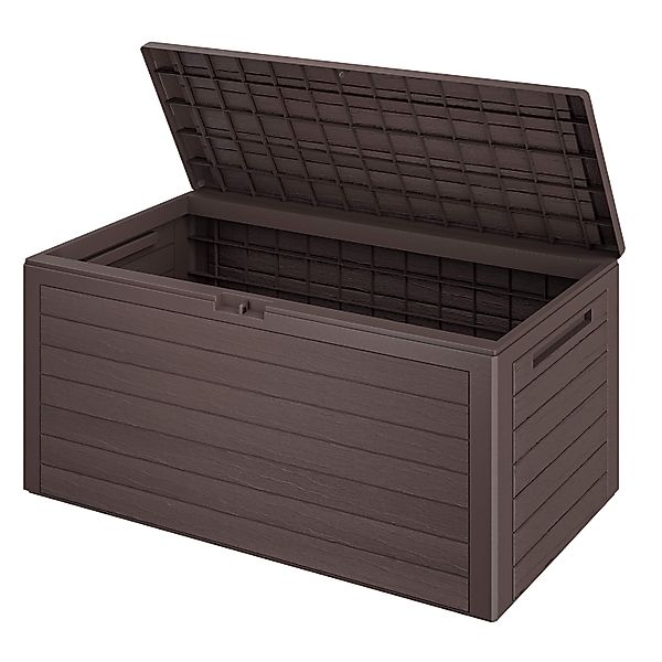 Gartenbox Woody 280L Braun Holzoptik wasserdicht günstig online kaufen