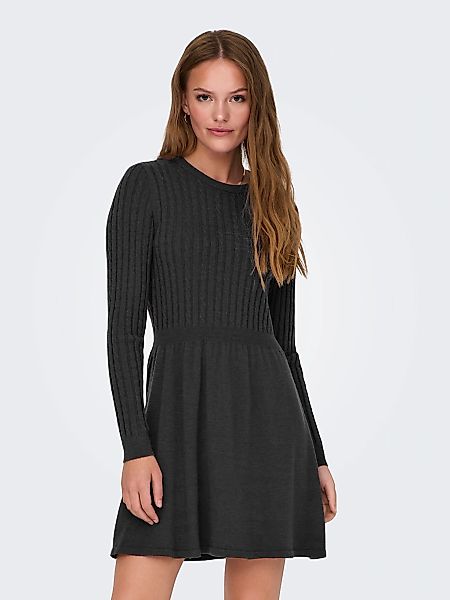 ONLY Strickkleid "ONLFIA LS CABLE DRESS KNT", tailliert und mit dezentem Zo günstig online kaufen