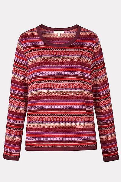 Himalaya Clothing Strickpullover Damen mit lebendigem Jacquardmuster - Stri günstig online kaufen