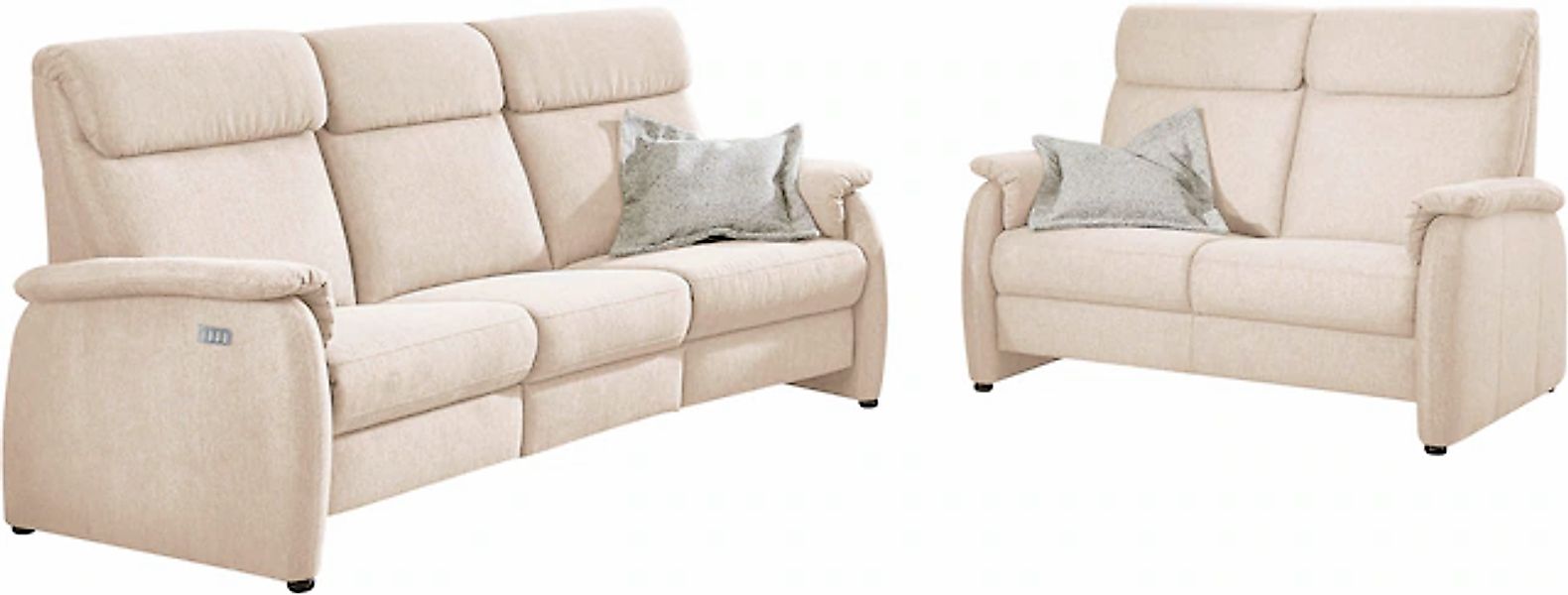 Home affaire Polstergarnitur »Turin, 2,5- & 3-Sitzer mit elektrischer Relax günstig online kaufen