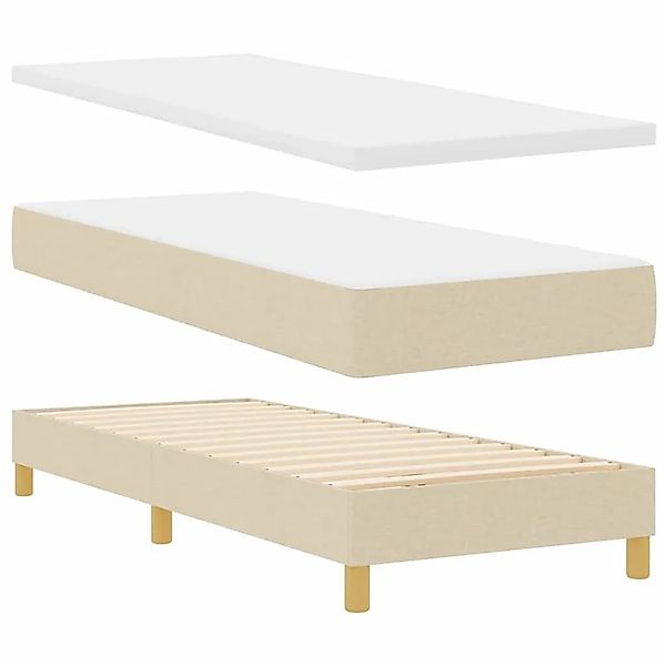 vidaXL Boxspringbett mit Matratze 90x200 cm Stoff 3340246 günstig online kaufen