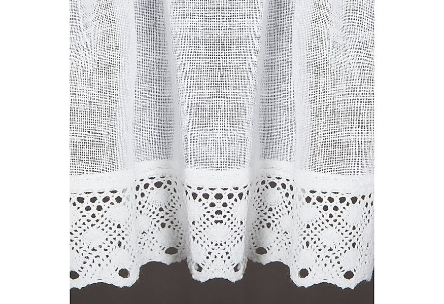 Eurofirany Scheibengardine Kurzgardine mit Blumenmuster im Landhausstil günstig online kaufen