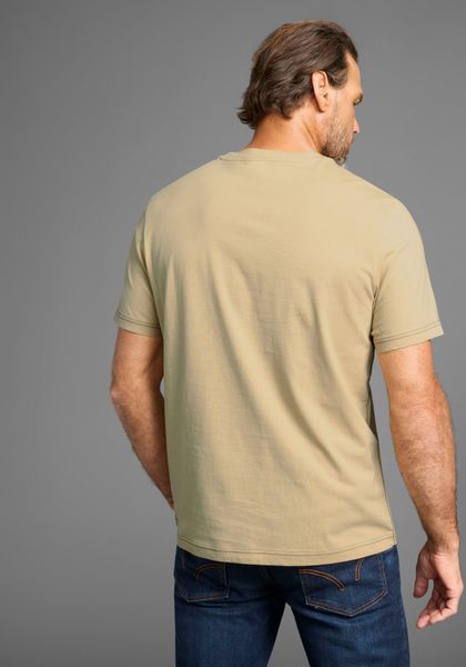Mans World T-Shirt mit Kontrastnähten und funktionaler Brusttasche günstig online kaufen