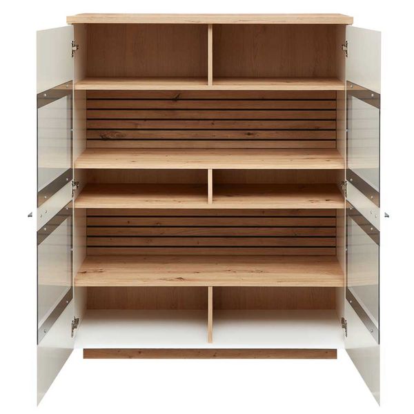 Highbord Wohnzimmer modern 110 cm breit 136 cm hoch günstig online kaufen