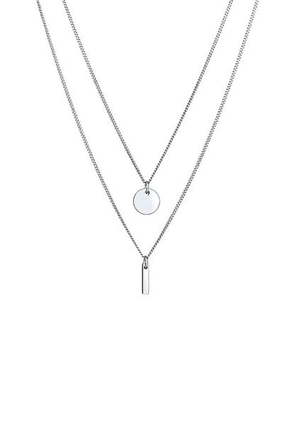 Elli Ketten-Set 2-lagig Layer Kreis Stab Geo 925 Silber, Geo günstig online kaufen