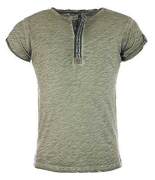 Key Largo T-Shirt für Herren Arena button vintage Look MT00023 mit Knopflei günstig online kaufen