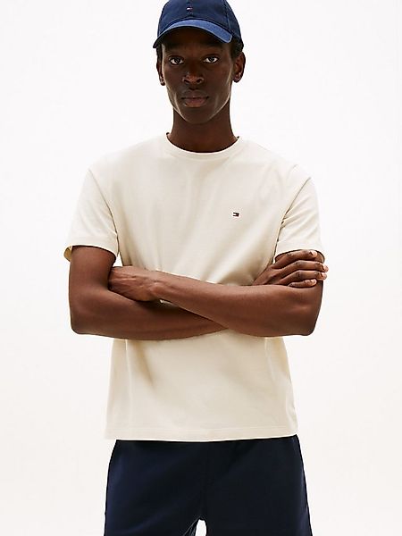 Tommy Hilfiger T-Shirt ESSENTIAL REG FIT SOLID TEE mit Stickerei und Rundha günstig online kaufen