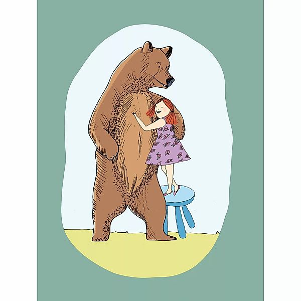 Komar Wandbild Lili and Bear 30 x 40 cm günstig online kaufen