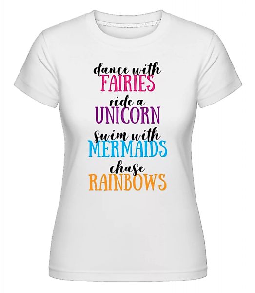 Fairies Unicorns Mermaids · Shirtinator Frauen T-Shirt günstig online kaufen