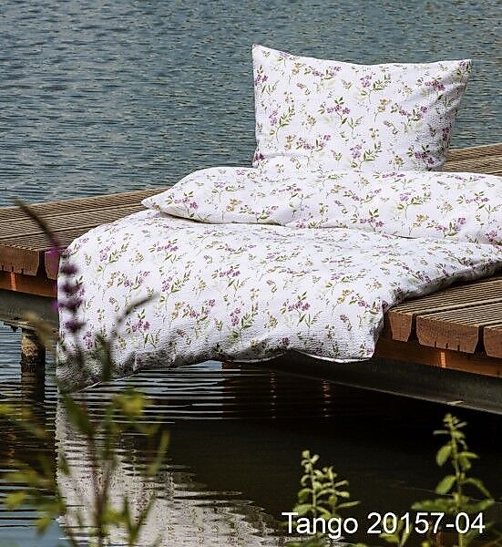 Janine Janine Mako-Soft-Seersucker Bettwäsche TANGO 20157 altrosa grün Größ günstig online kaufen