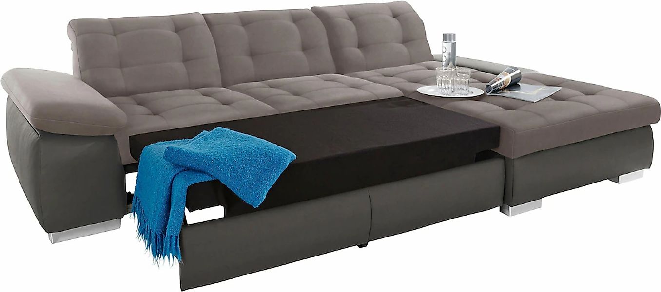 sit&more "Ontario L-Form" XXL, wahlweise mit Bettfunktion günstig online kaufen