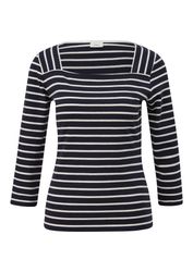 s.Oliver BLACK LABEL T-Shirt mit Streifen-Muster günstig online kaufen