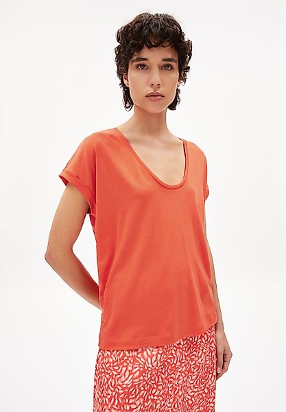 T-Shirt SINJAA in hibiscus von ARMEDANGELS günstig online kaufen