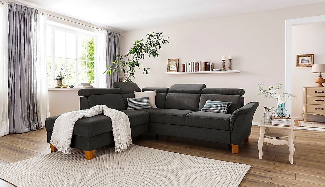 Home affaire Ecksofa Conville L-Form, Federkern, günstig online kaufen