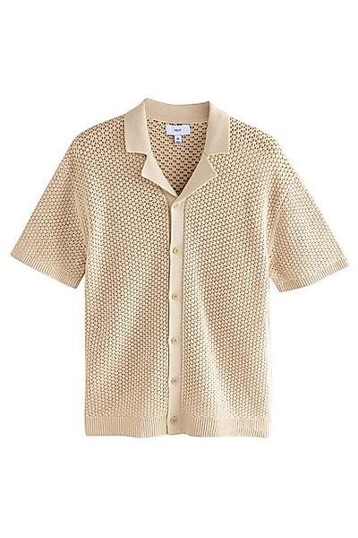 Next Kurzarmhemd Relaxed Fit Hemd aus Baumwolle mit Kuba-Kragen (1-tlg) günstig online kaufen