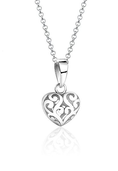 Nenalina Kette mit Anhänger Herz Anhänger Ornament Love Liebe 925 Silber günstig online kaufen