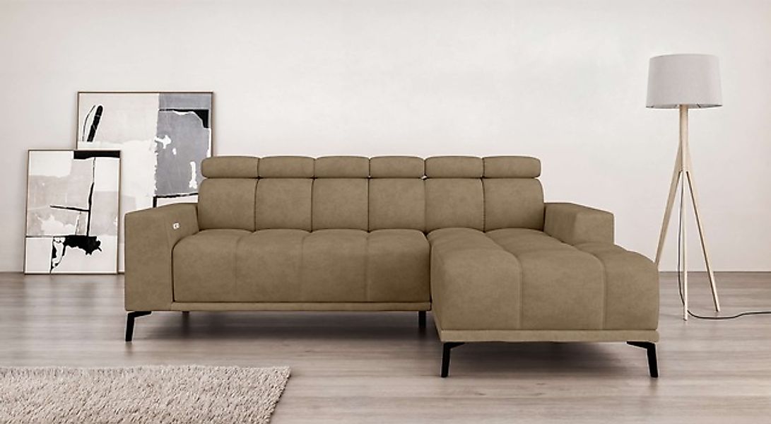 Home affaire Ecksofa »CAZIE, Designsofa, L-Form, trendige Bubble-Optik,« L- günstig online kaufen