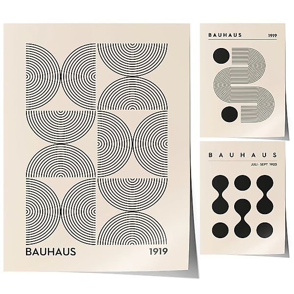 JUSTGOODMOOD Poster Premium ® Bauhaus Ausstellung günstig online kaufen