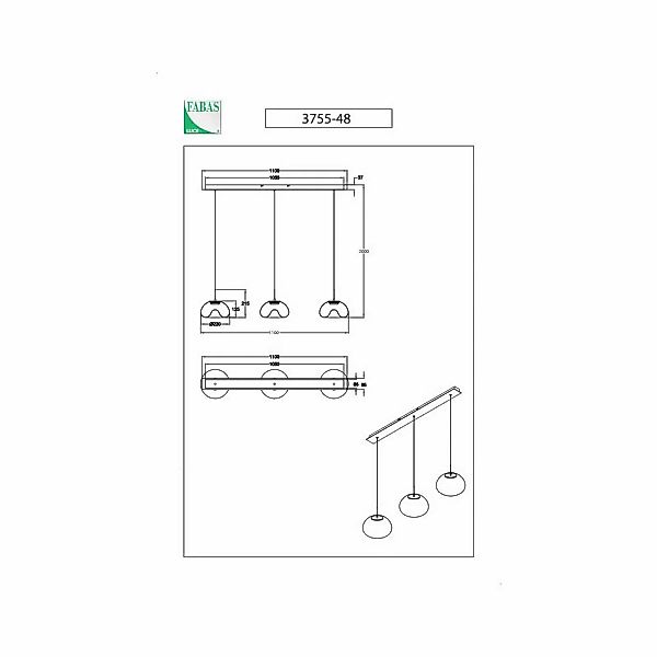 LED-Hängeleuchte Brena, transparent, 3-flammig, dimmbar, CCT günstig online kaufen