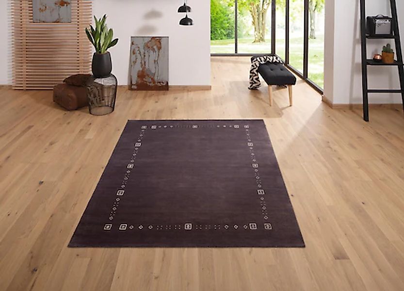 my home Wollteppich »Julia«, rechteckig, 12 mm Höhe, reine Wolle, handgeweb günstig online kaufen