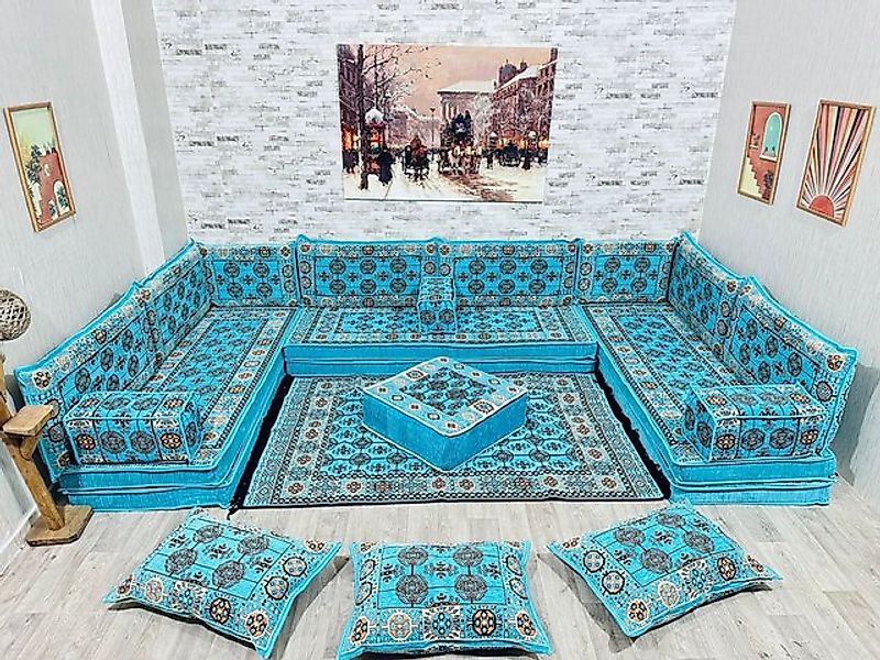 CaddeBuy Sofa Arabisches Sofa, Orientalische Sitzecke, Kelim, Sitzkissen, 2 günstig online kaufen
