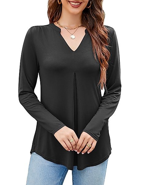 Beluring Langarmshirt Damen Oberteil Elegantes Langarmhemd günstig online kaufen