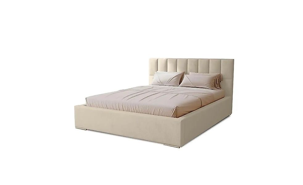 Polsterbett mit Stauraum Draven ¦ beige ¦ Maße (cm): B: 135 H: 100 Betten > günstig online kaufen