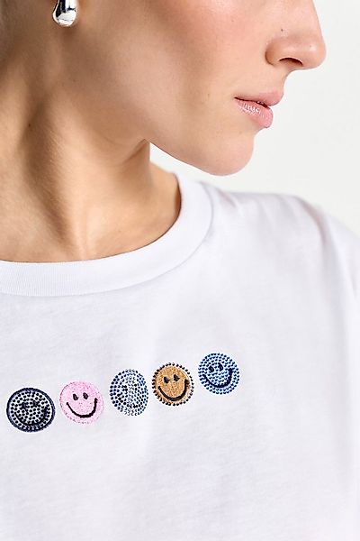 RICHROYAL T-Shirt mit Smileys Frontmotiv günstig online kaufen
