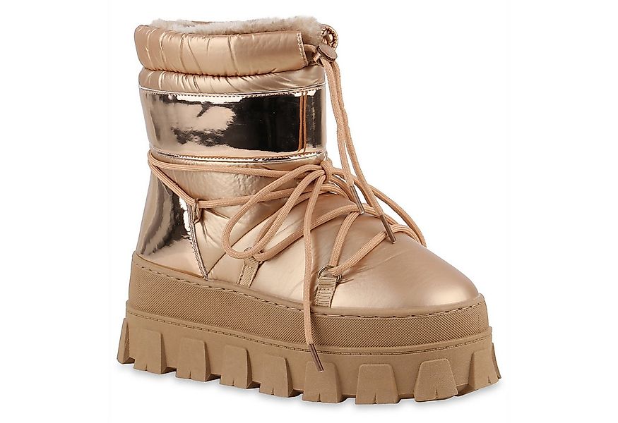 VAN HILL 841772 Winterstiefelette Damen Warm Gefütterte Winter Boots Bequem günstig online kaufen